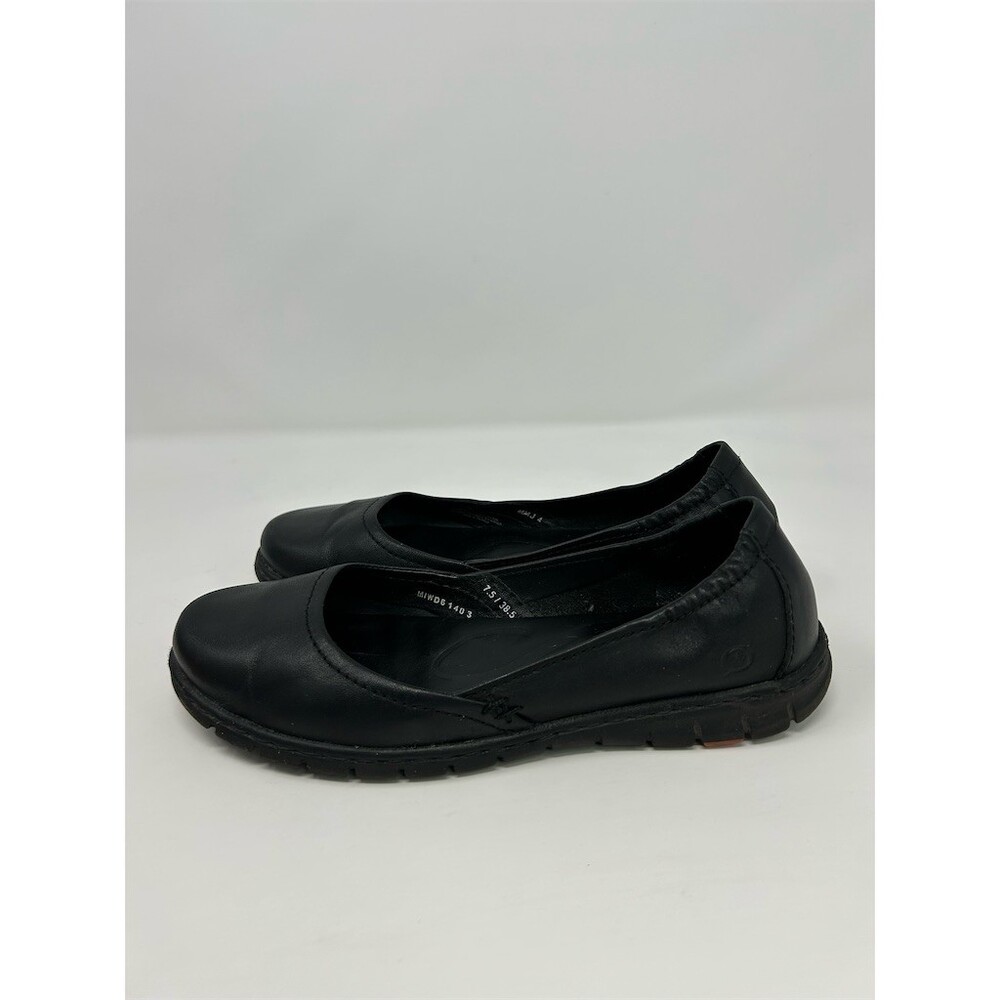 Born Black Leather Slip-On Round Toe Casual Ballet Flats Womens Size 7.5 - Picture 7 of 13